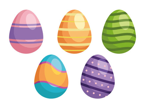 easter egg painted isolated icon