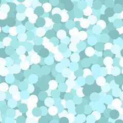 Glitter seamless texture. Actual mint particles. Endless pattern made of sparkling circles. Creative