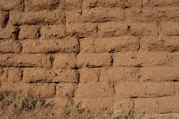 Mud adobe wall background