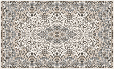 Carpet bathmat and Rug Boho Style ethnic design pattern with distressed texture and effect
- 416629368