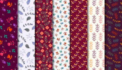 Elegant and beautiful flower seamless pattern