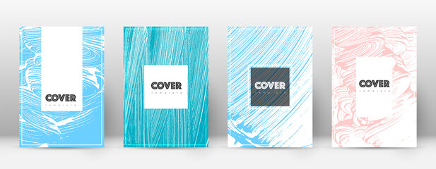Cover page design template. Hipster brochure layout. Brilliant trendy abstract cover page. Pink and