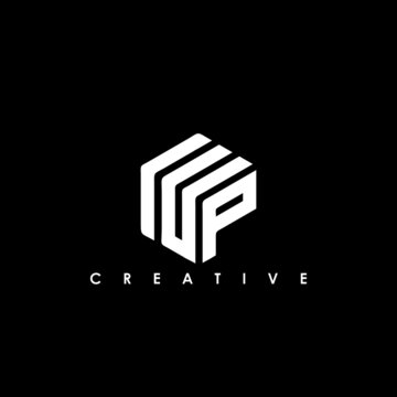 IUP Letter Initial Logo Design Template Vector Illustration