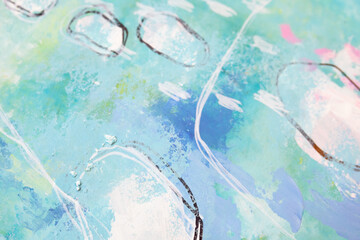 Pastel abstract watercolor hand painted background