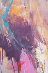 Purple watercolor background with watercolor