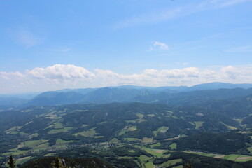 Bergelandschaft Landschaftsidyll von Österreichs GIpfeln in der Steiermark