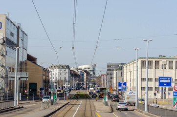Voltaplatz, Dreirosenbrücke, Basel, Schweiz