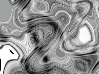 Fluid black and white abstract background