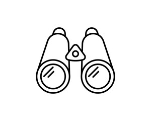 Binoculars icon suitable for info graphics, websites and print media and interfaces. Line vector icon.