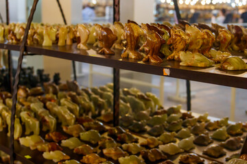 Onyx products for sale in a shop in Turkey