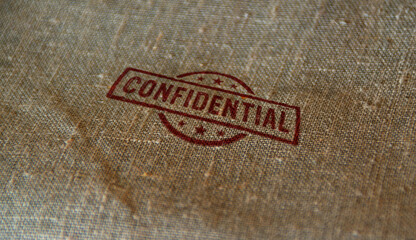 Confidential stamp and stamping
