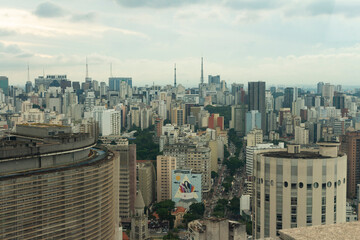 Vista de São Paulo pelo Terraço Itália 