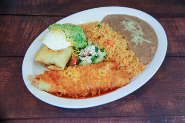 ENCHILADA CHIMICHANGA COMBO