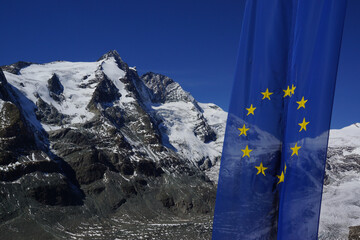 Grossglockner with EU flag