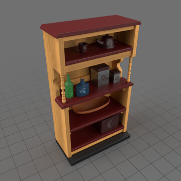 Miniature tavern shelf