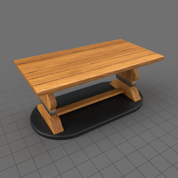 Miniature long table