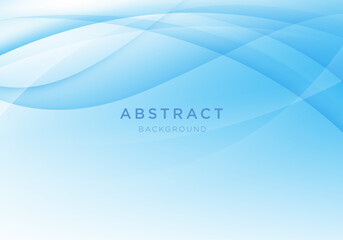 Abstract light vector background blue and white wave background.
