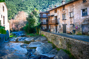 Fototapeta na wymiar Beget, uno de los pueblos más bonitos de España. 