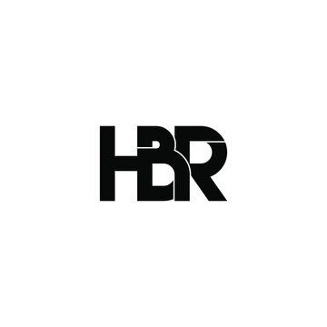 hbr letter original monogram logo design