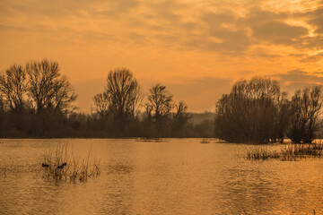 sunrise on the river