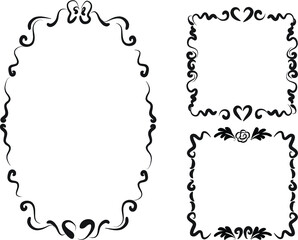 vector line border set