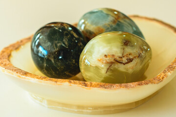 easter eggs of marble