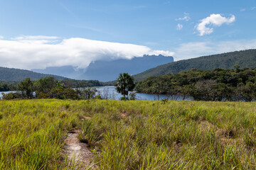 Fototapeta na wymiar Panorama landscape of Canaima National Park (Bolivar, Venezuela).