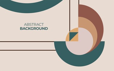 modern abstract geometric shape background banner design