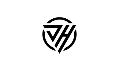 logo design inspiration for the letter EA triangle in a circle. logo designs icon