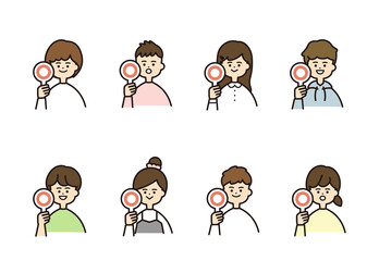 こども　丸札　バストアップ　セット