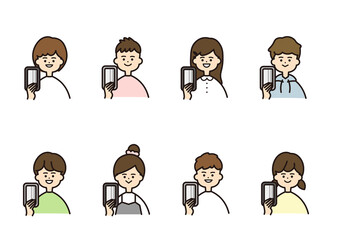 こども　携帯　バストアップ　セット