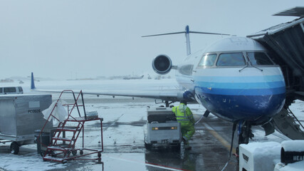 Airplane in Winter