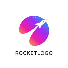 rocket logo icon vector template. vector illustration