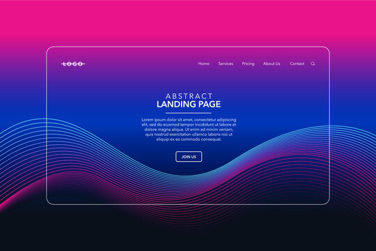 Blue Landing Page Background