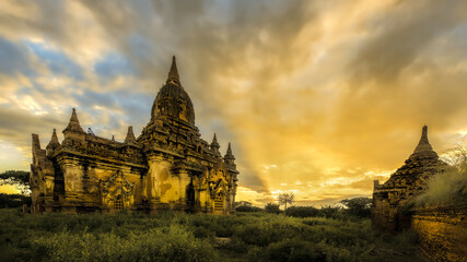 ancient temple in bagan myanmar