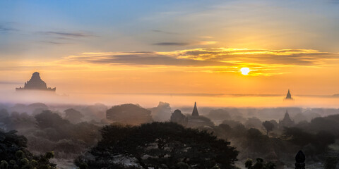 sunrise over the mountains