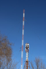 telecommunications tower in a Siberian
