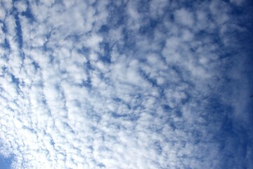 Fototapeta premium blue sky and bright and beautiful clouds 