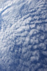 blue sky and bright and beautiful clouds 
