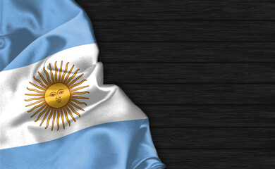 Closeup of Argentina flag
