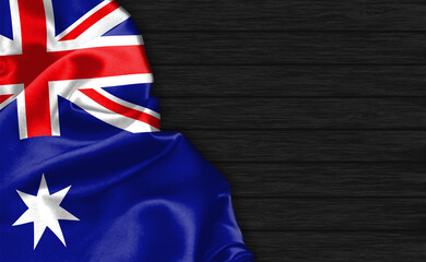 Closeup of Australia flag