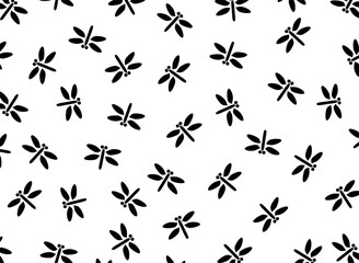 Naklejka premium 和柄模様「とんぼ」