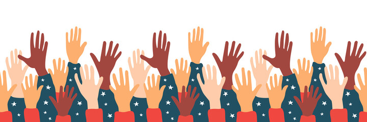 elections in america. american election banner, web banner, poster. elections in america  pattern. elections in america seamless pattern.election USA poster.American culture, American flag colors.