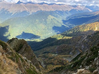 view of the mountains