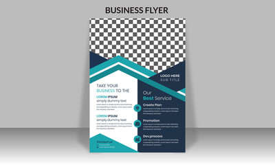 Corporate Business Flyer poster template brochure cover design A4 size - Vector