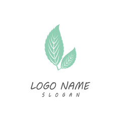 Leaf icon Vector Illustration design Logo template