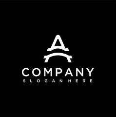 Letter a logo, letter a logo design vector illustration, letter a logo design template vector stock illustration