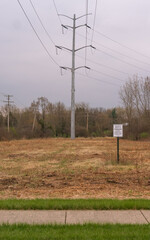 Power Lines near Forest Preserve