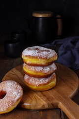 Donat labu or pumpkin doughnuts or donuts is a classic recipe for super soft and fluffy doughnuts made using mashed pumpkin.