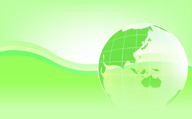 グリーンのピュアな地球の背景